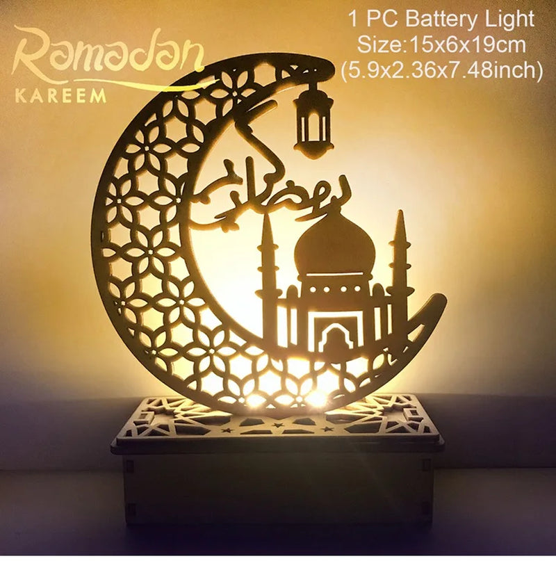 EID Night Light EID Mubarak Ramadan Decoration for Home Islam Muslim Party Decor Eid Al Adha Ramadan and Eid Ramadan Kareem