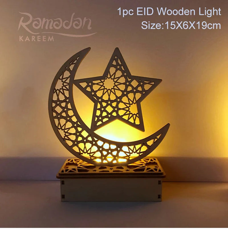 EID Night Light EID Mubarak Ramadan Decoration for Home Islam Muslim Party Decor Eid Al Adha Ramadan and Eid Ramadan Kareem