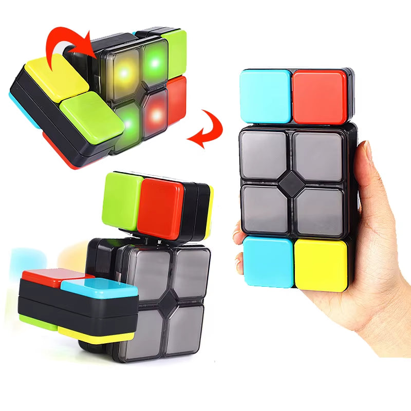 Electronic Handheld Flip Slide Puzzle Game Toy