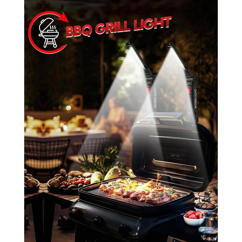 Rechargeable LED Work Light with Magnetic Base & 360° Rotation