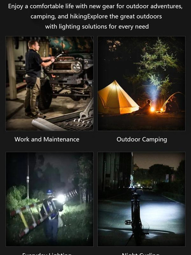 Rechargeable LED Work Light with Magnetic Base & 360° Rotation