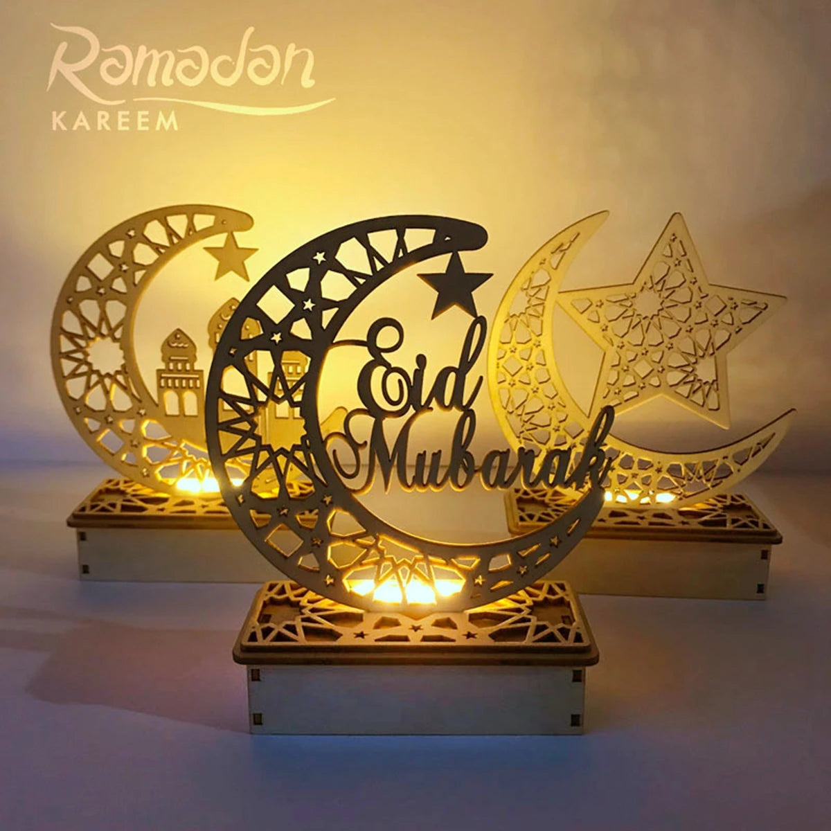 EID Night Light EID Mubarak Ramadan Decoration for Home Islam Muslim Party Decor Eid Al Adha Ramadan and Eid Ramadan Kareem