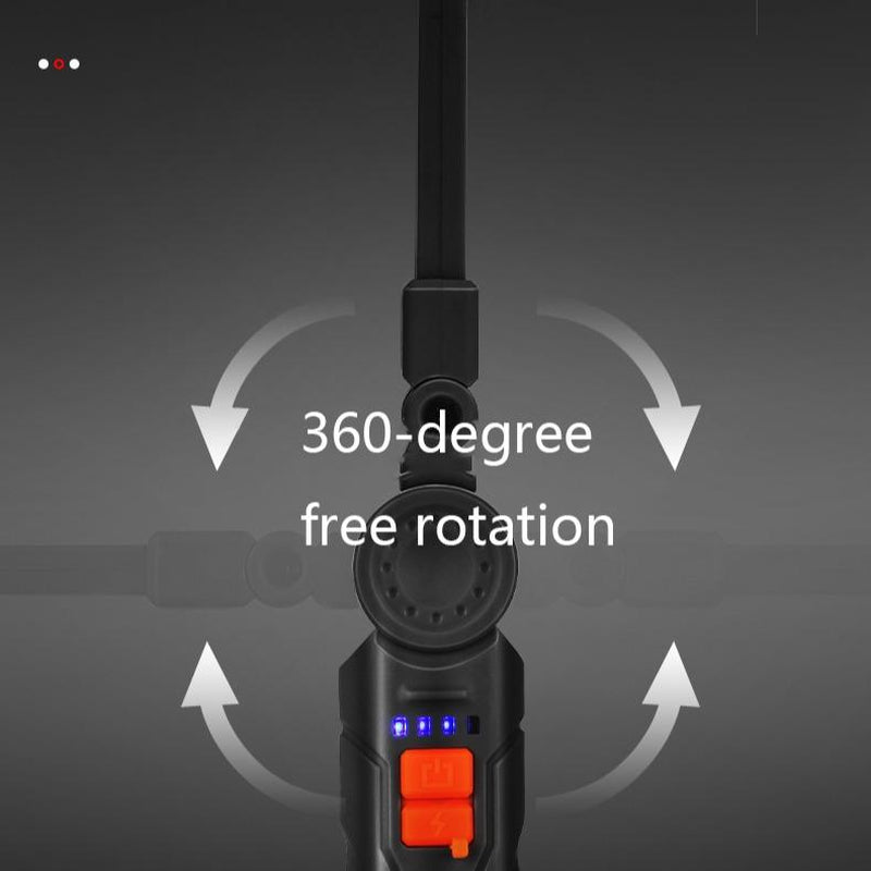 Rechargeable LED Work Light with Magnetic Base & 360° Rotation